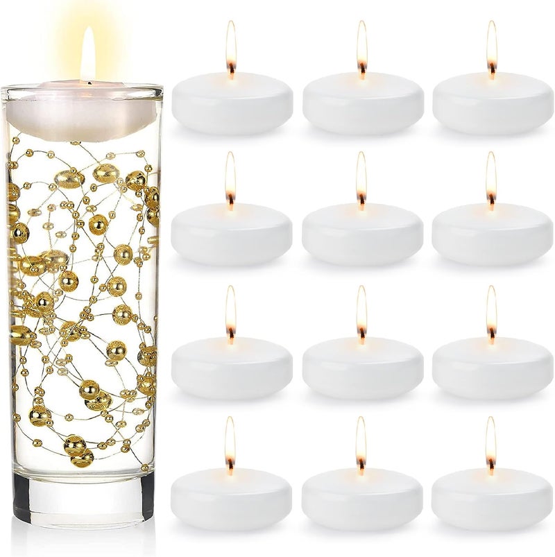 Baikaraer White Floating Candles-3 Inch Unscented Dripless Wax 13-15 Hours Burning,36 Pack for Centerpieces Floating Candles, for Cylindrical Vases, Swimming Pool,Restaurant,Wedding,Party Decoration - Image 5